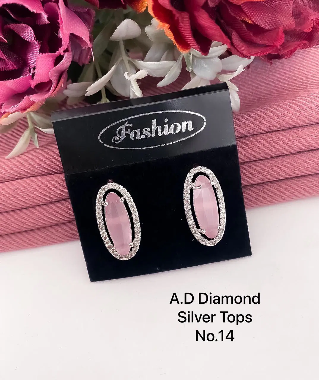 Designer Single AD Diamond Silver Tops 2 Wholesale Shop In Surat
